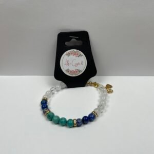 Aqua and Blue Crystal Bracelet