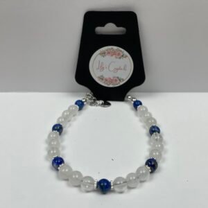 White and Blue Crystal Bracelet