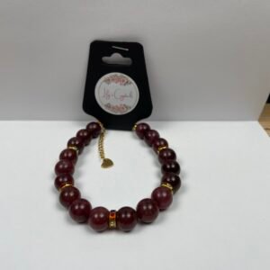 Dark Red Crystal Bracelet
