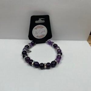 Dark Purple Crystal Bracelet