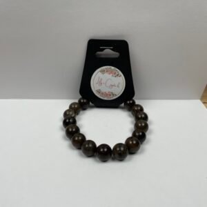 Dark Wood Crystal Bracelet