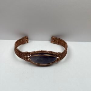 Copper and Purple Crystal Bracelet