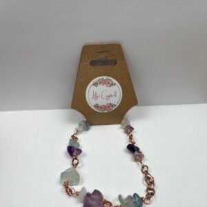 Blue and Purple Crystal Bracelet