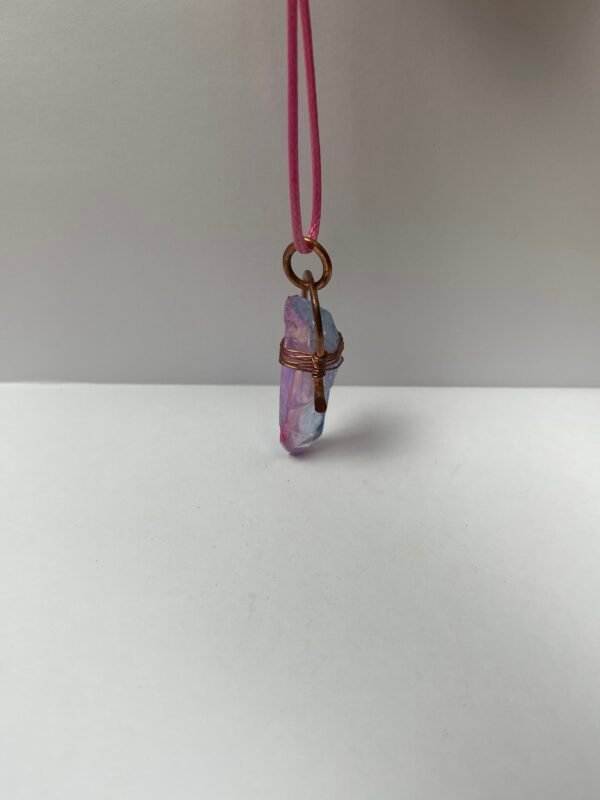Pink and Blue Crystal Necklace