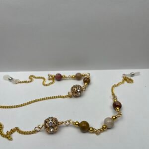 Gold Crystal Glasses Chain