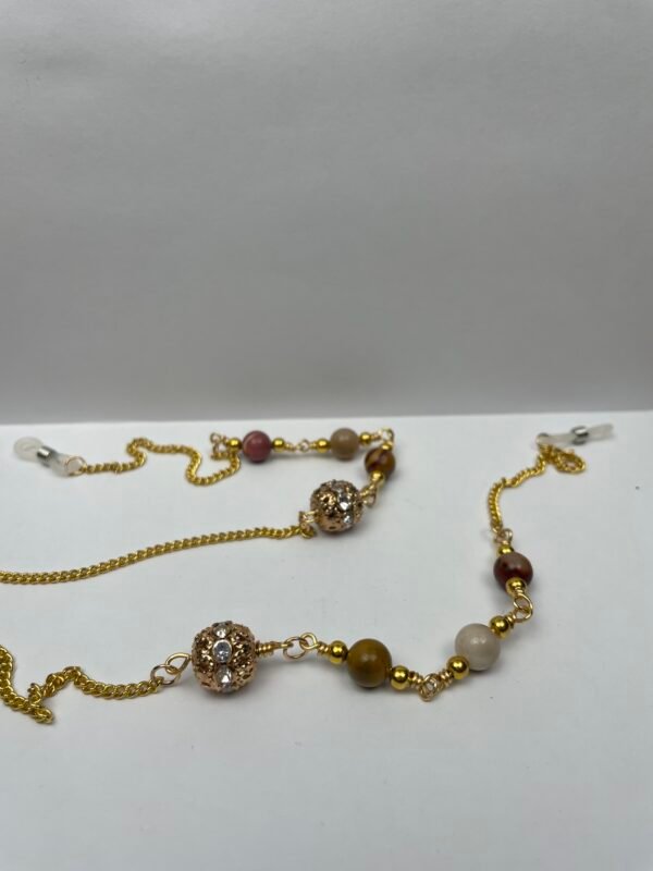 Gold Crystal Glasses Chain