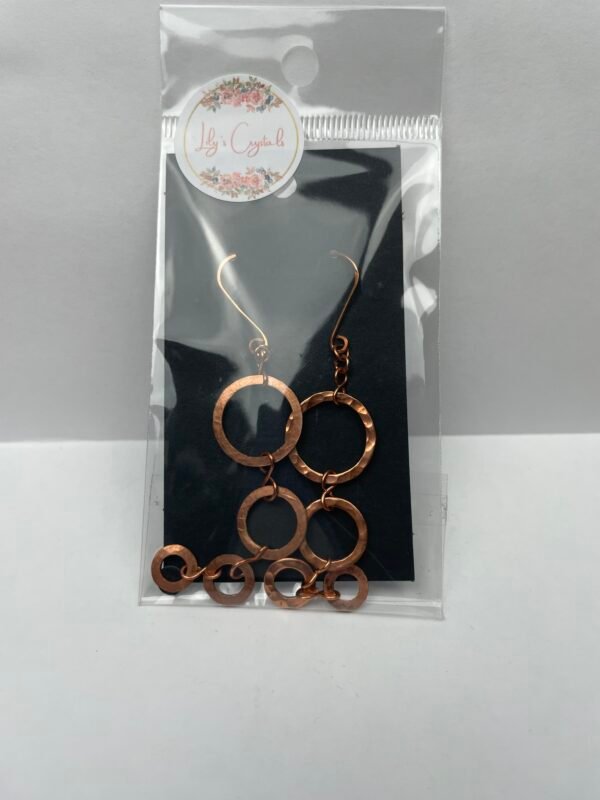 Multiple Loop Copper Earrings