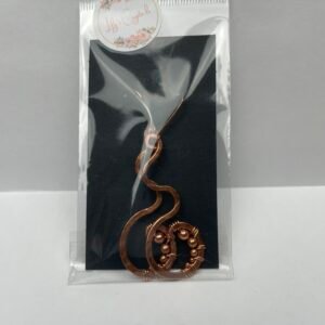 Curly Copper Earrings
