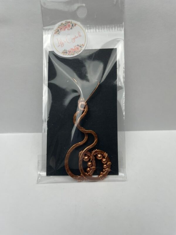 Curly Copper Earrings