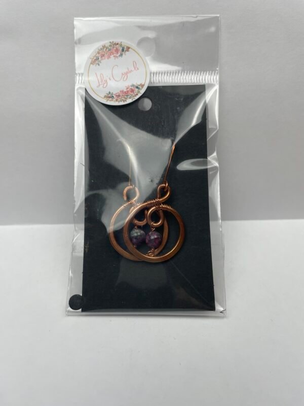 Elegant Circle Copper Earrings